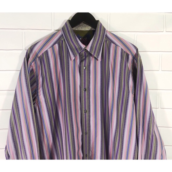 Robert Graham Button Long Sleeve Striped Shirt - Picture 2 of 8